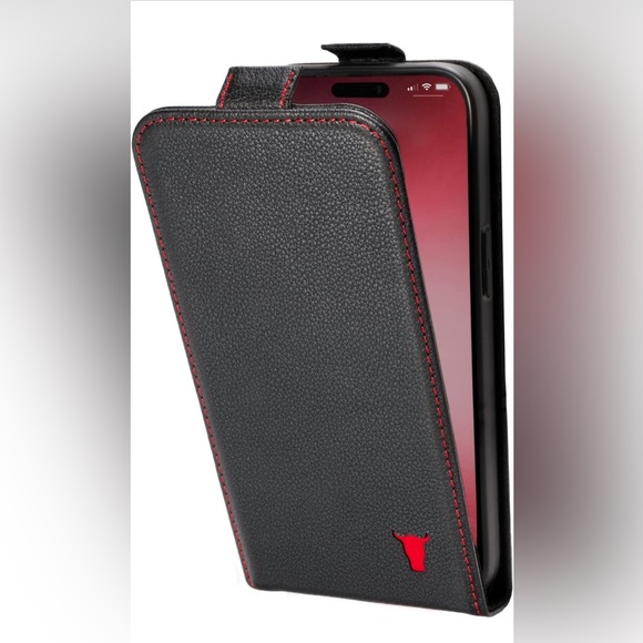 EUC- TORRO Leather Flip Case Compatible with iPhone 14/15 Pro Max - Picture 1 of 14
